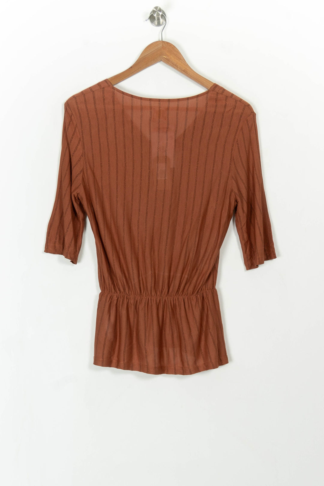 Blouse Marron - Taille S/36 de la marque Des petits hauts | PARAD112565 - Vendu par Paradigme - Image 5