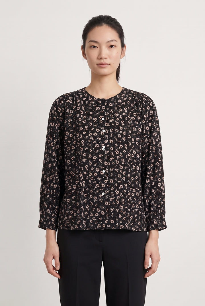 Blouse Noire et Blanche - Taille XS/34 de la marque Des petits hauts | PARAD112568 - Vendu par Paradigme - Image 1