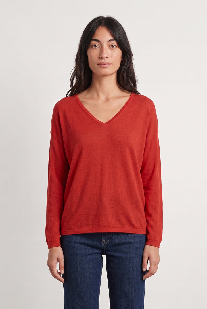 Pull Rouge - Taille XS/34 de la marque Marie Sixtine | PARAD112570 - Vendu par Paradigme - Image 1