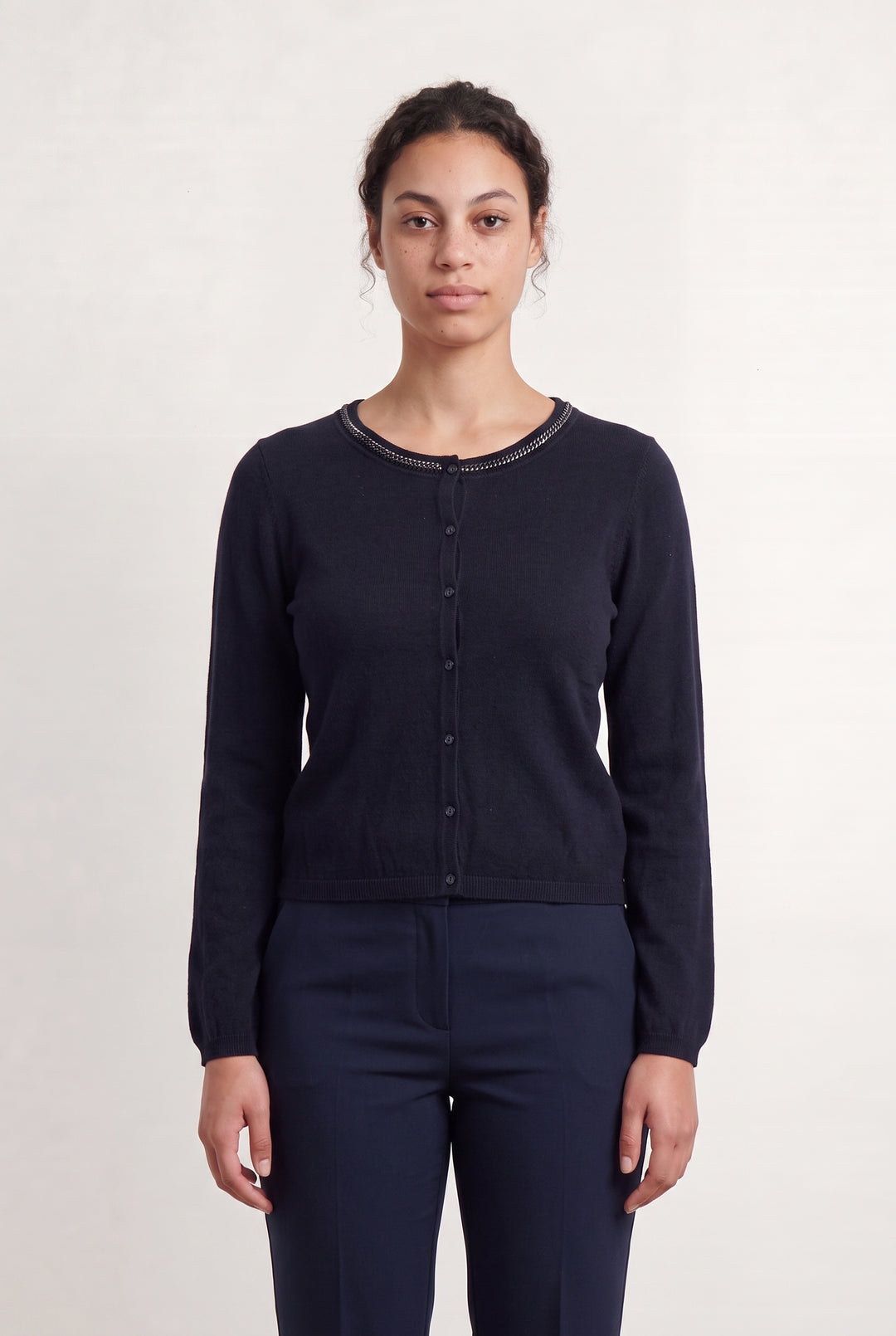 Cardigan Bleu - Taille L/40 de la marque One Step | PARAD112576 - Vendu par Paradigme - Image 1