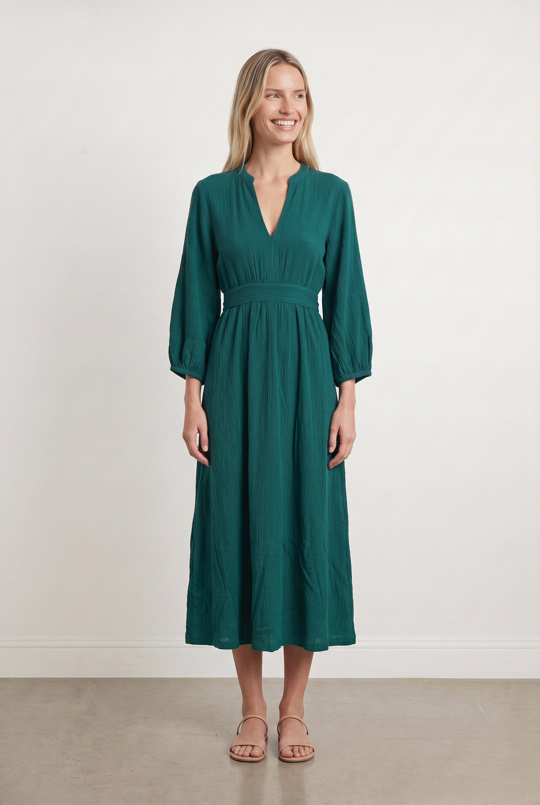 Robe Longue Verte - Taille XS/34 de la marque Maison 123 | PARAD112577 - Vendu par Paradigme - Image 1