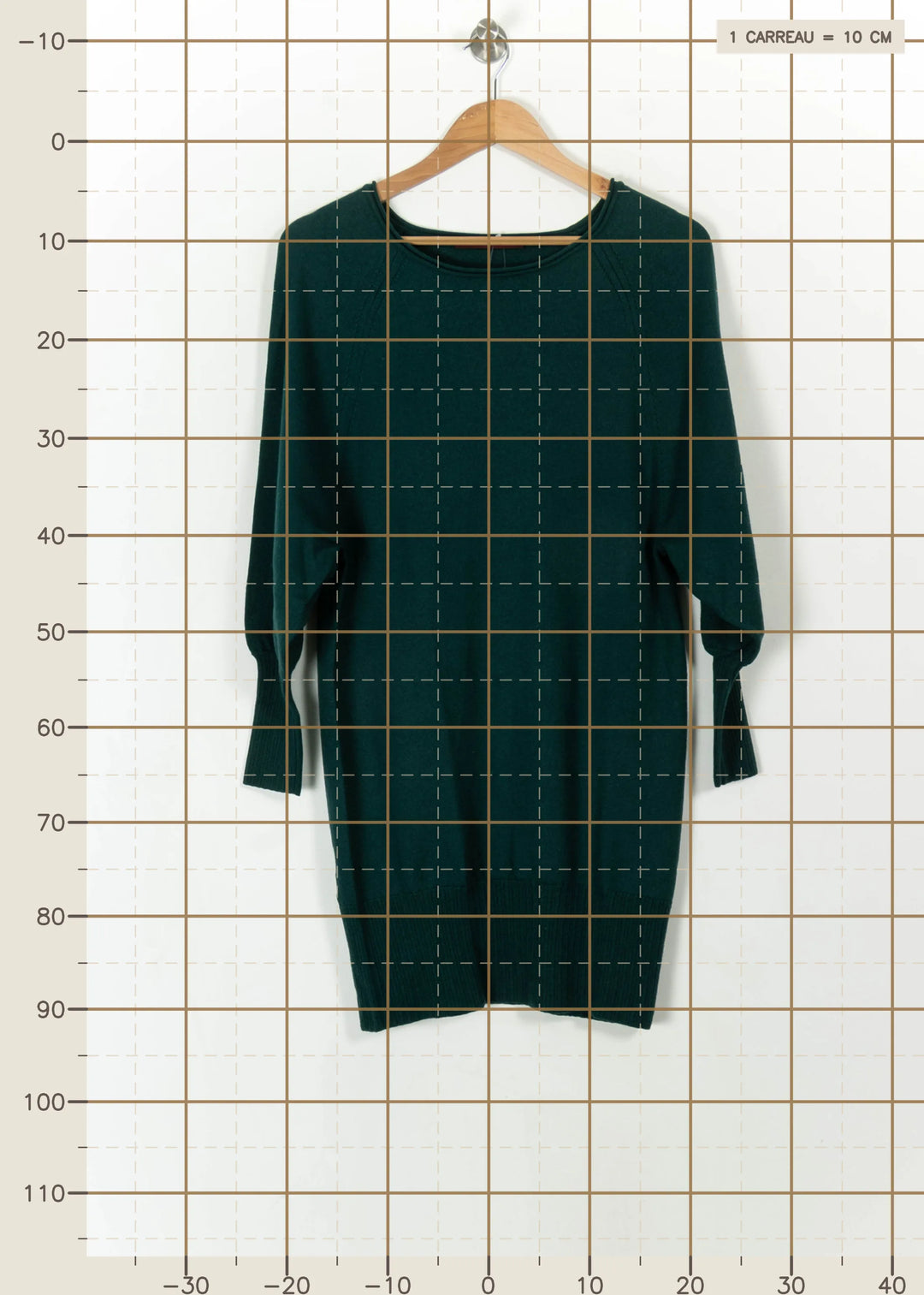 Robe Pull Verte - Taille XL/42 de la marque Comptoir des Cotonniers | PARAD112578 - Vendu par Paradigme - Image 4
