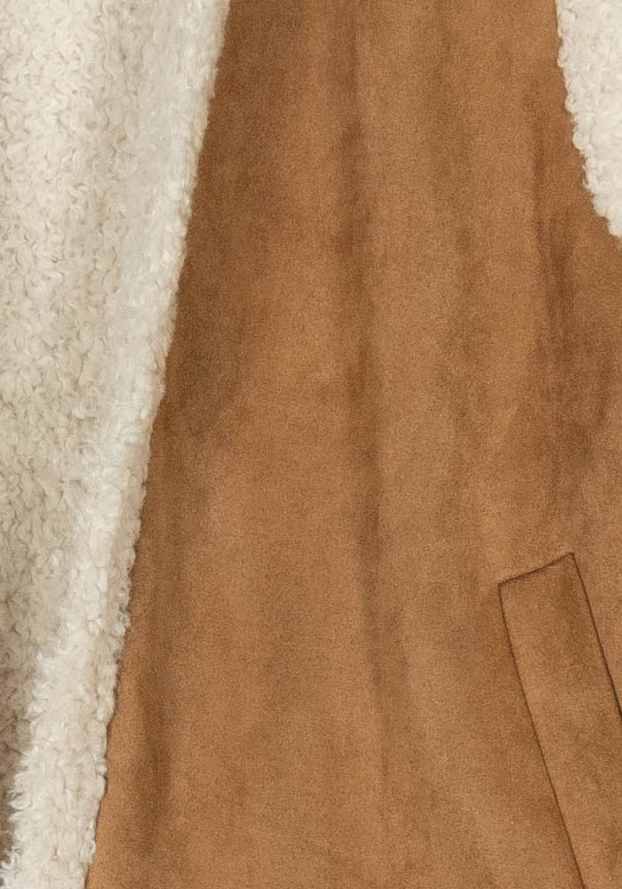 Gilet Sans Manches Beige et Écru - Taille L/40 de la marque Garance Paris | PARAD112579 - Vendu par Paradigme - Image 3