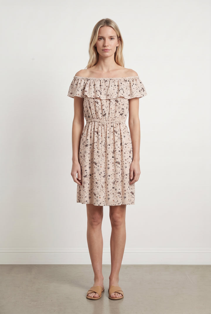 Robe Courte Beige - Taille XS/34
