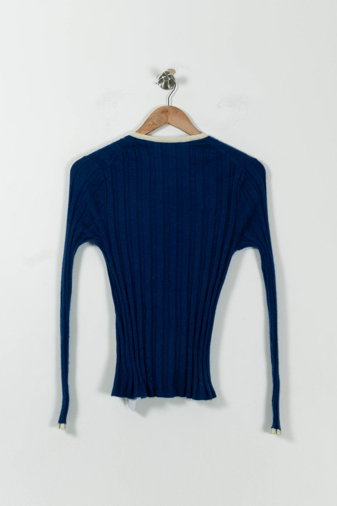 Cardigan Bleu et Blanc - Taille S/36 de la marque Eric Bompard | PARAD11268 - Vendu par Paradigme - Image 4