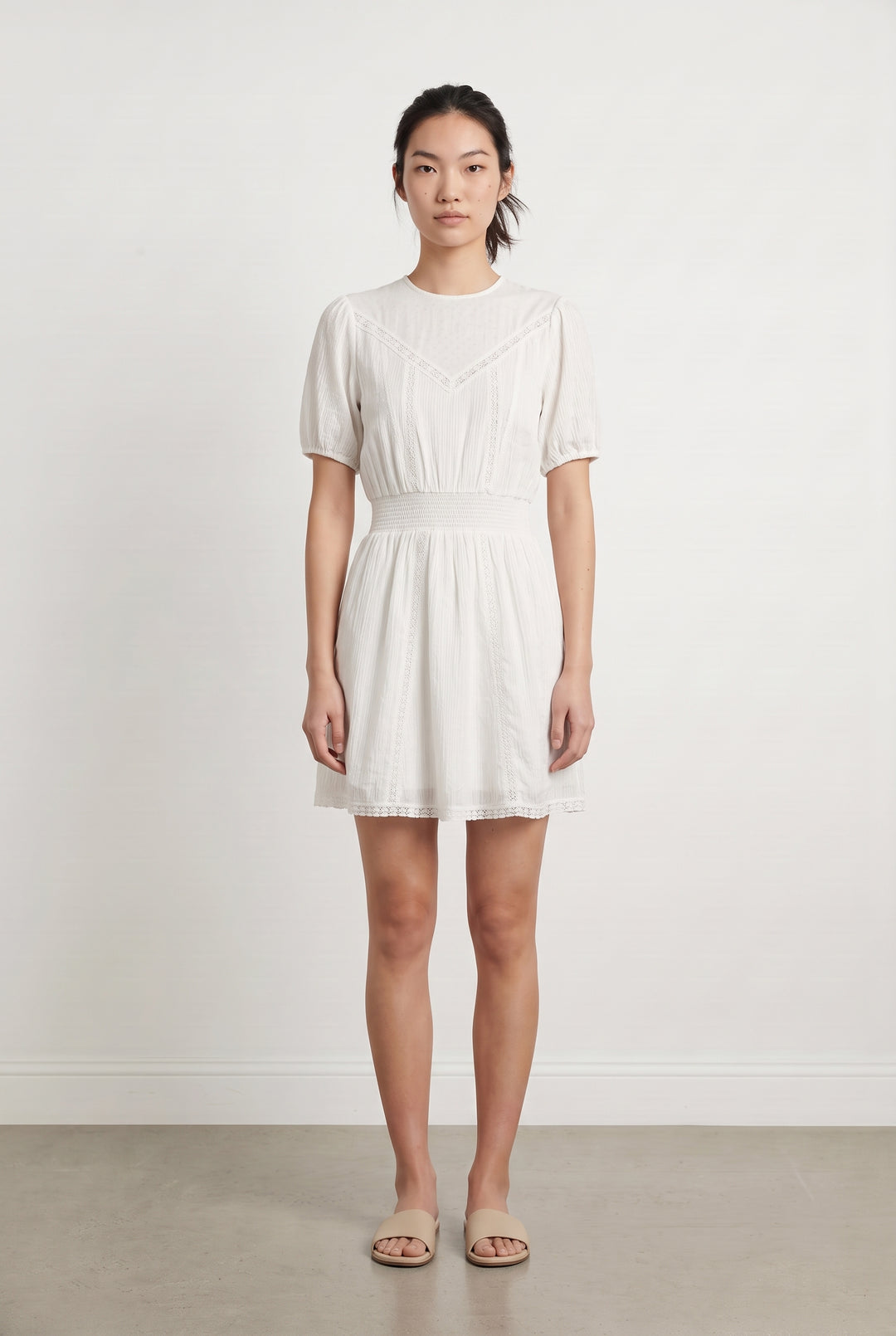 Robe Courte Beige - Taille M/38