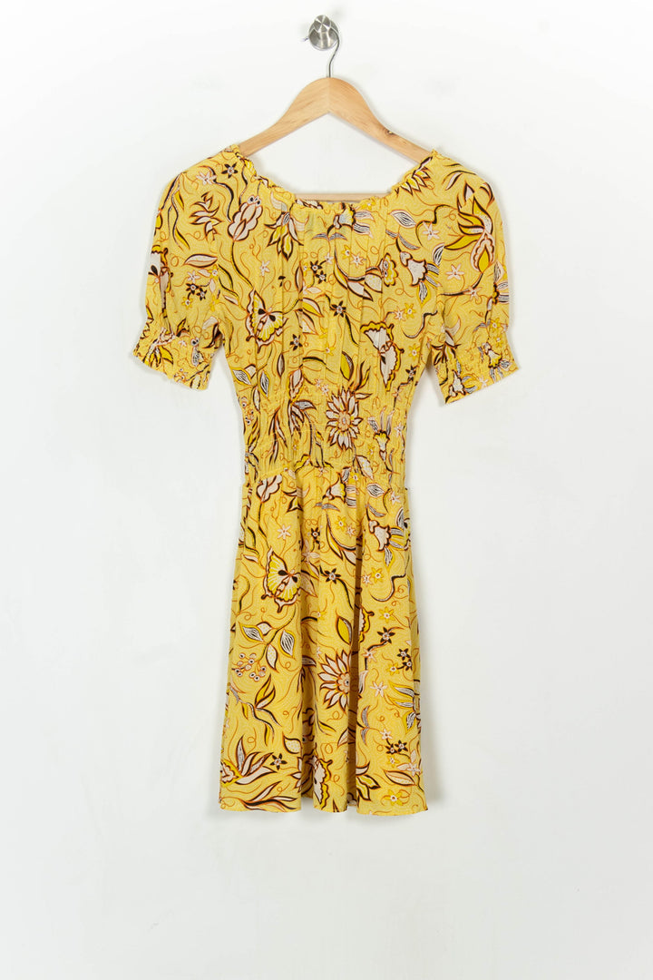 Robe Courte Jaune - Taille XS/34