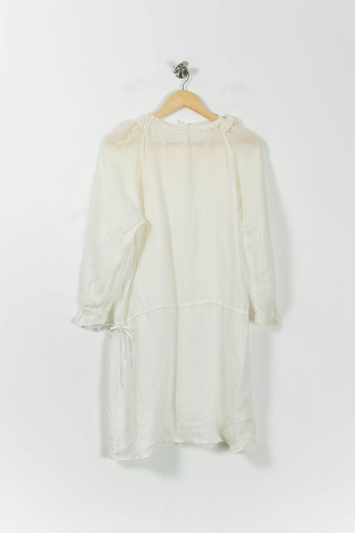 Robe Courte Beige - Taille S/36 de la marque Vanessa Bruno | PARAD11283 - Vendu par Paradigme - Image 4