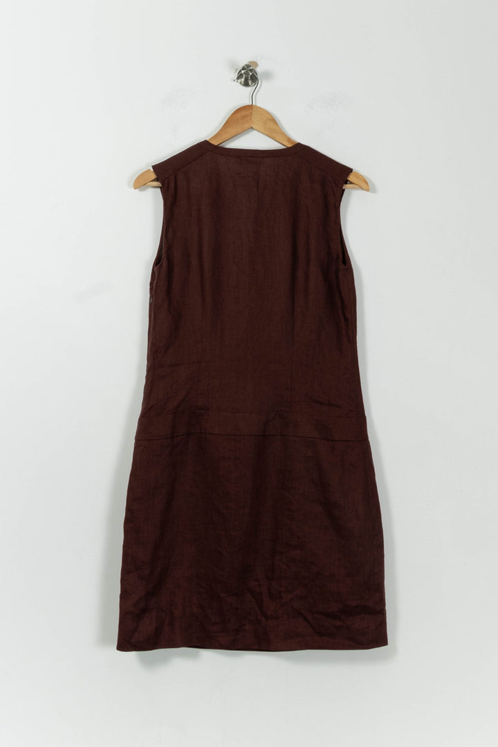 Robe Sans Manches Bordeaux - Taille M/38 de la marque ZAPA | PARAD11288 - Vendu par Paradigme - Image 4