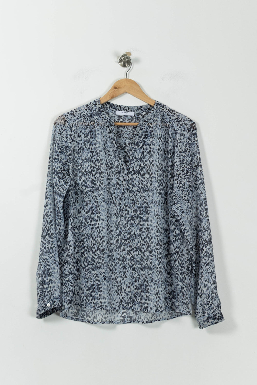 Blouse Bleu et Noir - Taille S/36 de la marque ZAPA | PARAD11293 - Vendu par Paradigme - Image 2