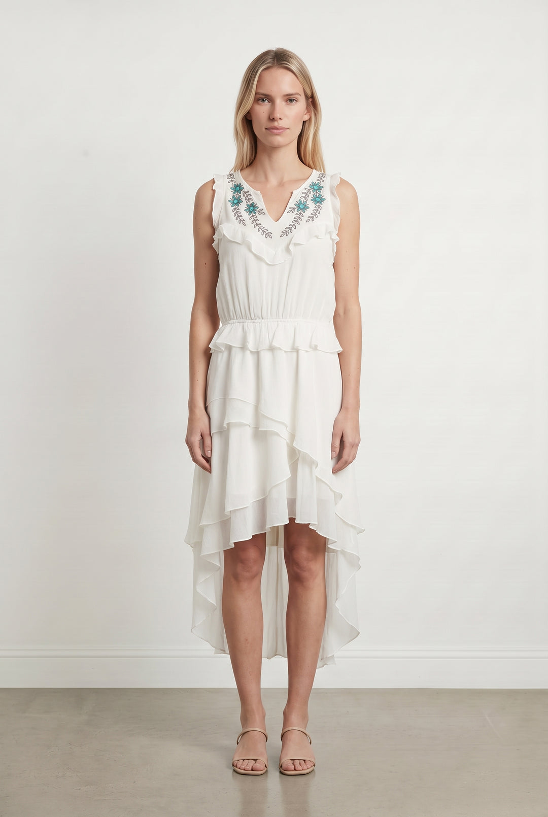 Robe Courte Beige - Taille S/36