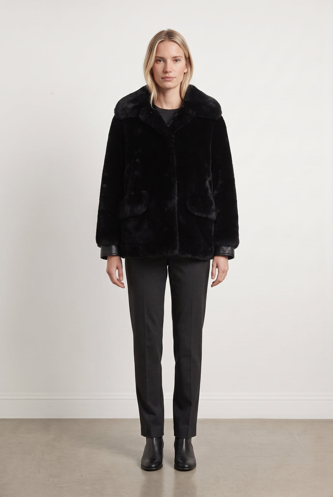 Manteau Noir - Taille S/36