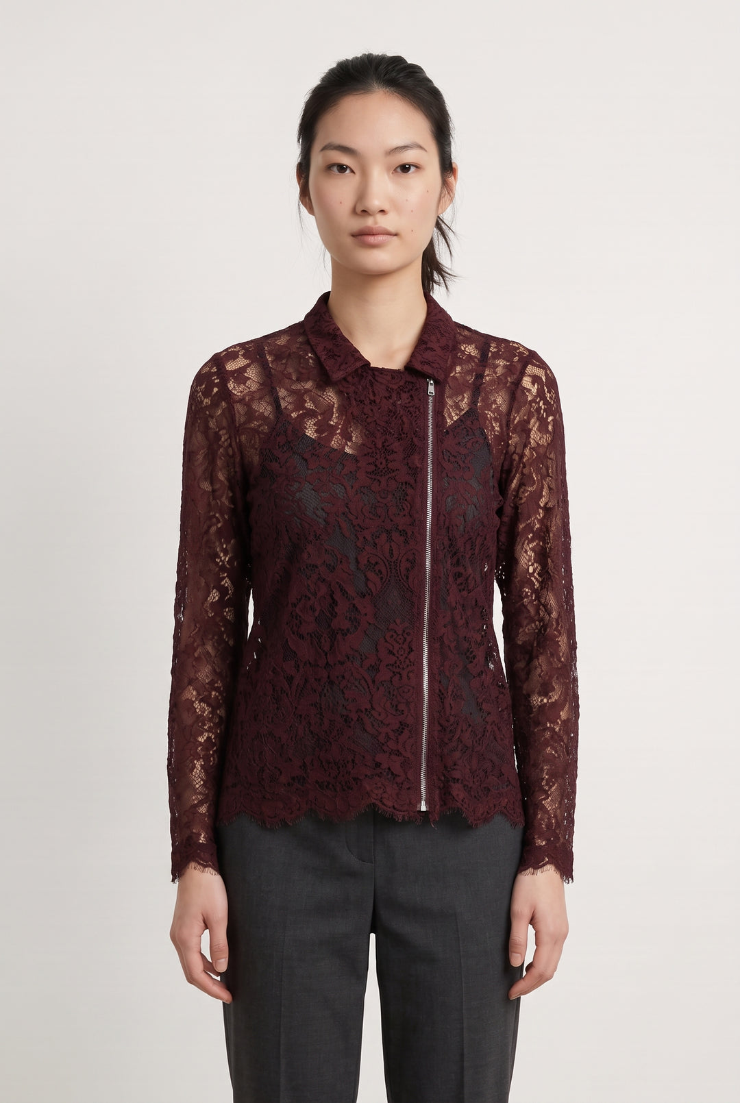 Chemisier Bordeaux - Taille XS/34