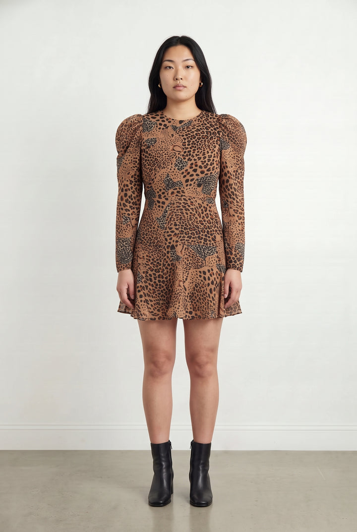 Robe Courte Marron - Taille L/40