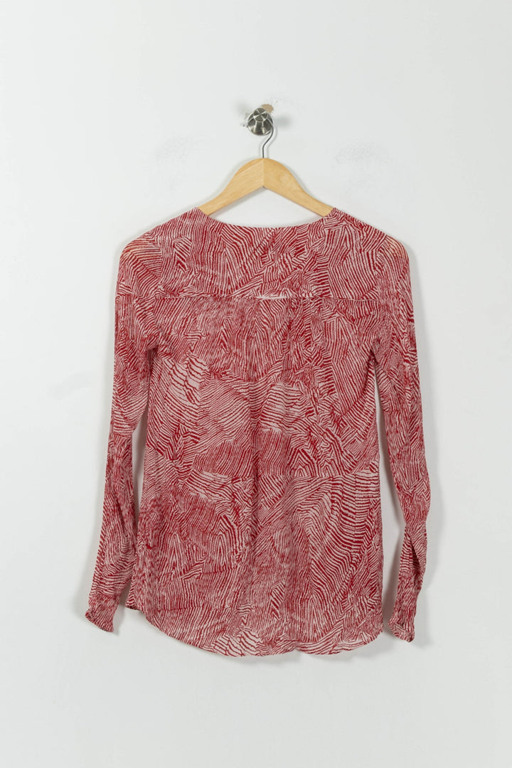Blouse Rouge et Blanche - Taille XS/34 de la marque ZAPA | PARAD11326 - Vendu par Paradigme - Image 4