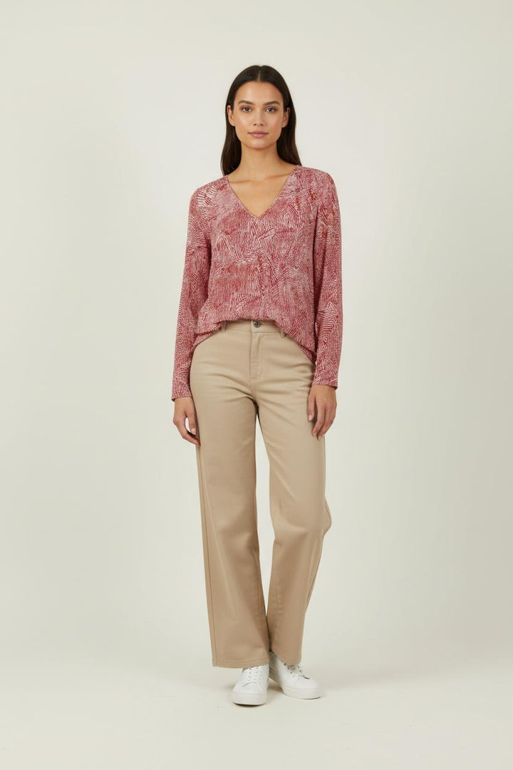 Blouse Rouge et Blanche - Taille XS/34 de la marque ZAPA | PARAD11326 - Vendu par Paradigme - Image 1