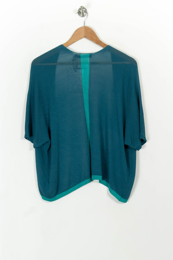 Gilet Bleu et Vert - Taille M/38 de la marque La Fée Maraboutée | PARAD113366 - Vendu par Paradigme - Image 5