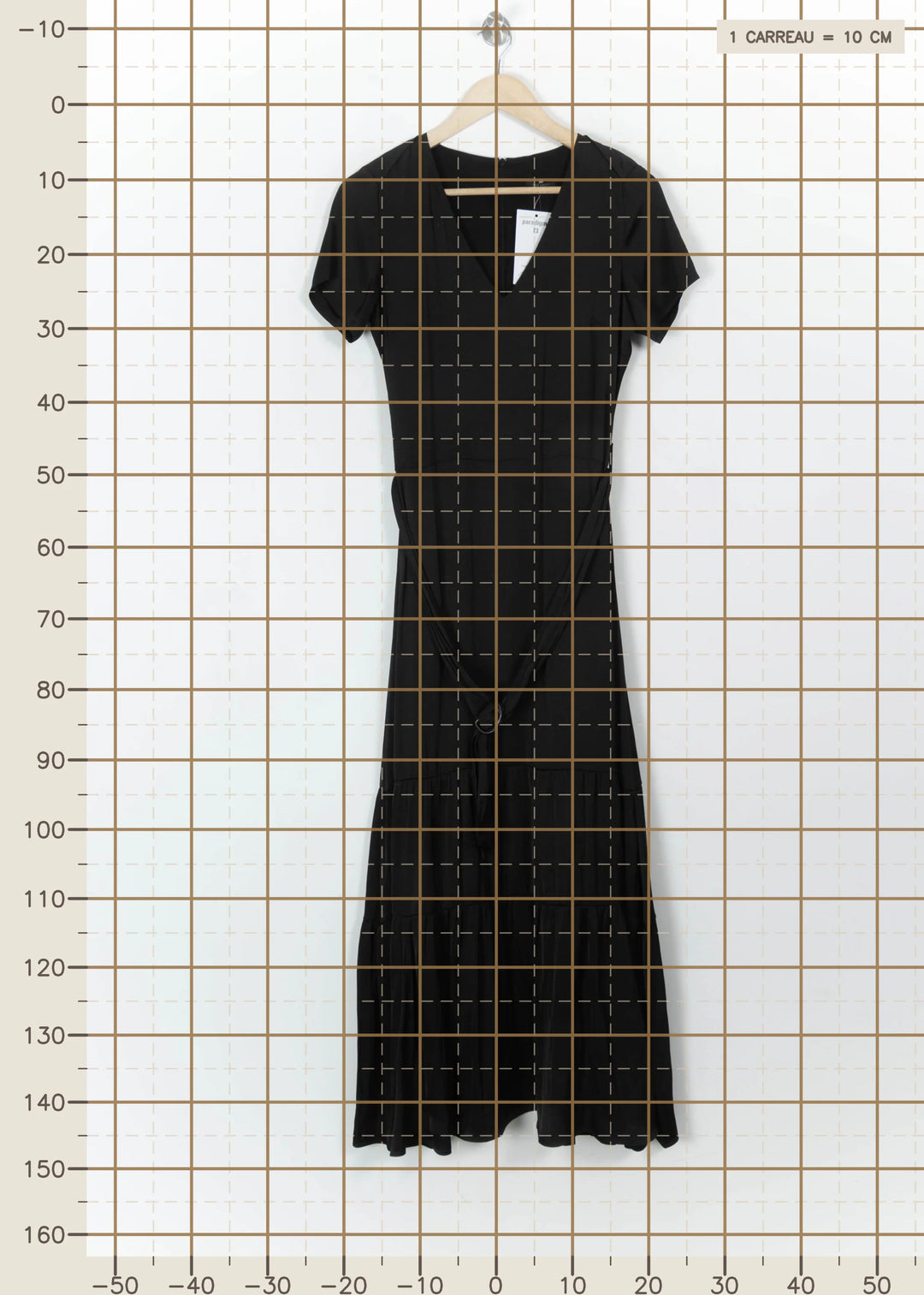 Robe Longue Noire - Taille M/38 de la marque IKKS | PARAD113371 - Vendu par Paradigme - Image 4