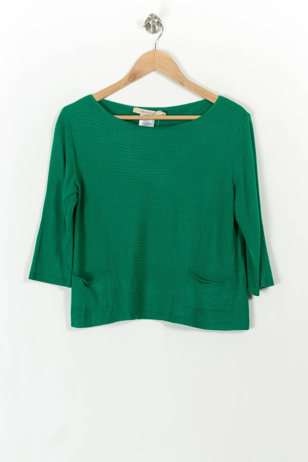 Blouse Verte - Taille S/36 de la marque La Fée Maraboutée | PARAD113372 - Vendu par Paradigme - Image 2