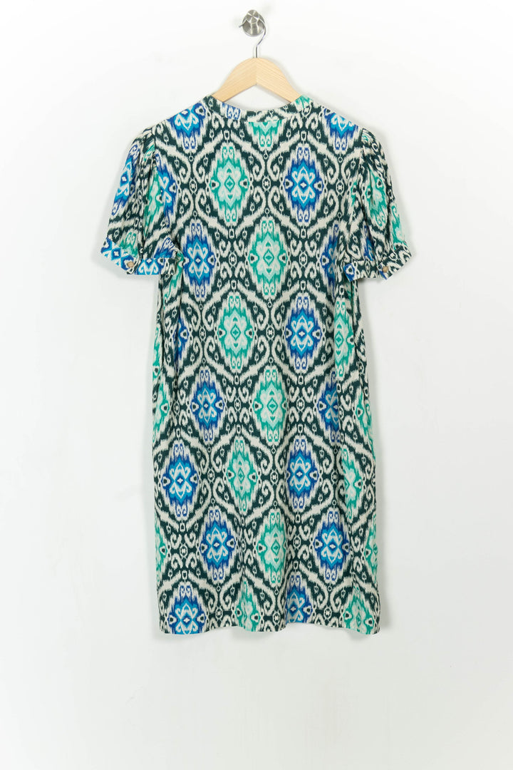 Robe Courte Verte et Bleue - Taille L/40 de la marque La Fée Maraboutée | PARAD113373 - Vendu par Paradigme - Image 5