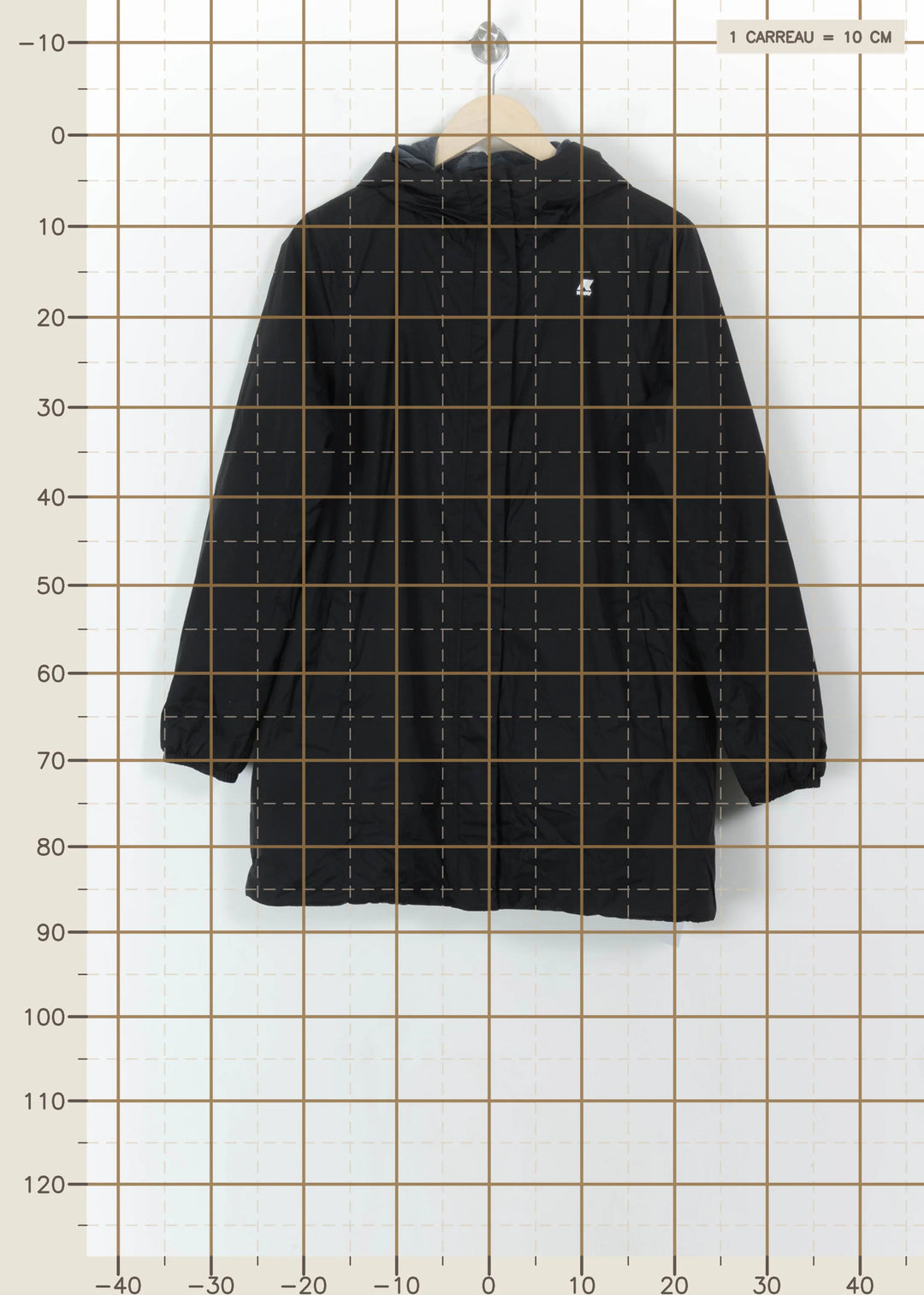 Parka Noire - Taille M/38 de la marque K-WAY | PARAD113378 - Vendu par Paradigme - Image 4
