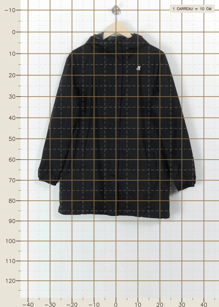 Parka Noire - Taille M/38 de la marque K-WAY | PARAD113378 - Vendu par Paradigme - Image 4