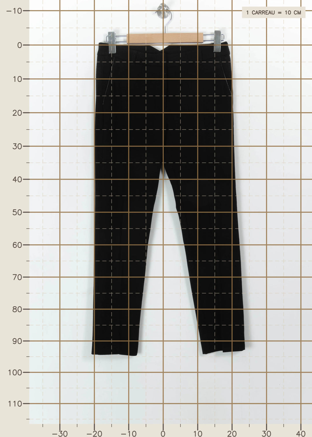 Pantalon Noir - Taille S/36 de la marque IKKS | PARAD113381 - Vendu par Paradigme - Image 4