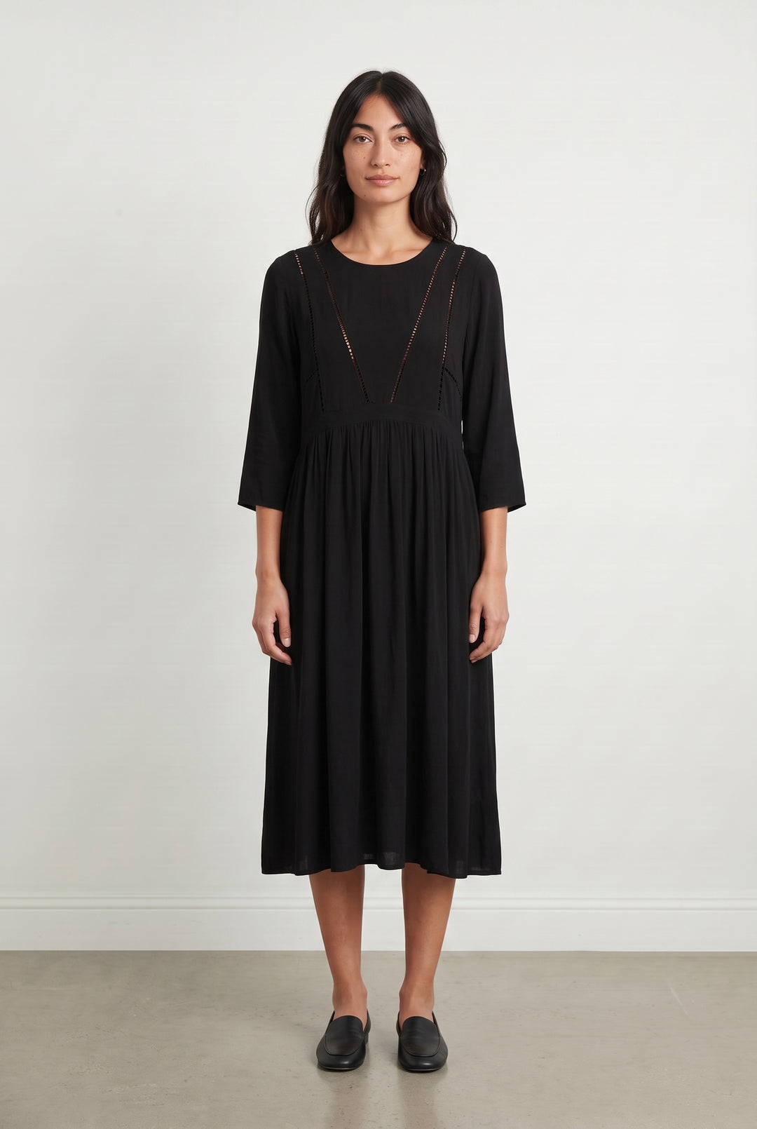 Robe Midi Noire - Taille S/36 de la marque ba&amp;sh | PARAD113401 - Vendu par Paradigme - Image 1