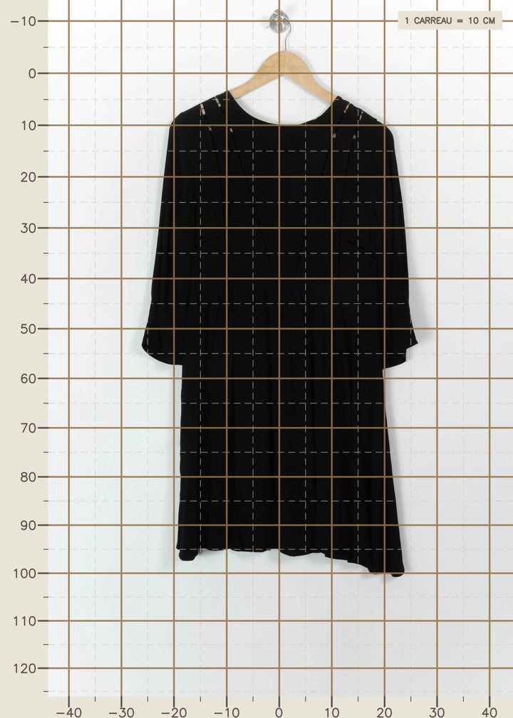 Robe Midi Noire - Taille S/36 de la marque ba&amp;sh | PARAD113401 - Vendu par Paradigme - Image 4