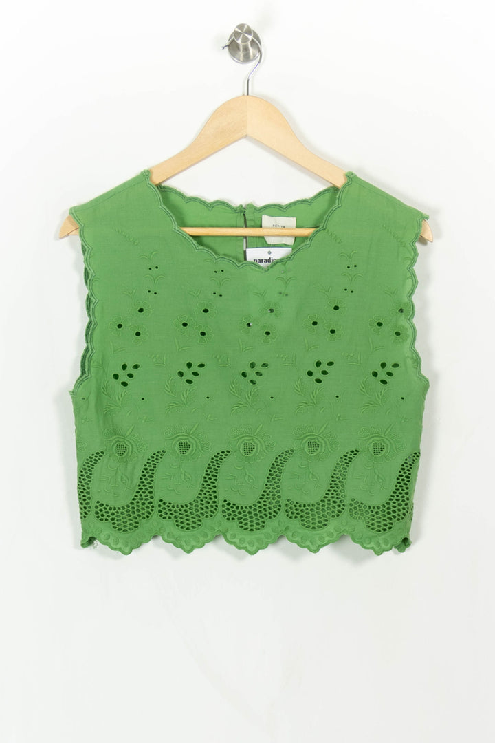 Top Vert - Taille S/36 de la marque Petite Mendigote | PARAD113403 - Vendu par Paradigme - Image 2