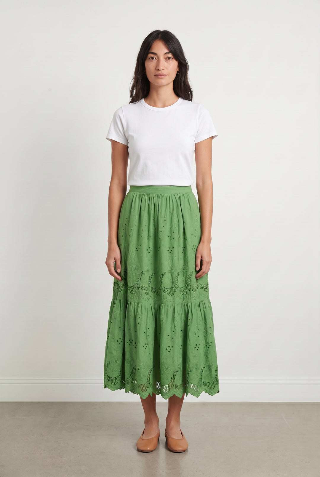Jupe Longue Verte - Taille S/36 de la marque Petite Mendigote | PARAD113404 - Vendu par Paradigme - Image 1