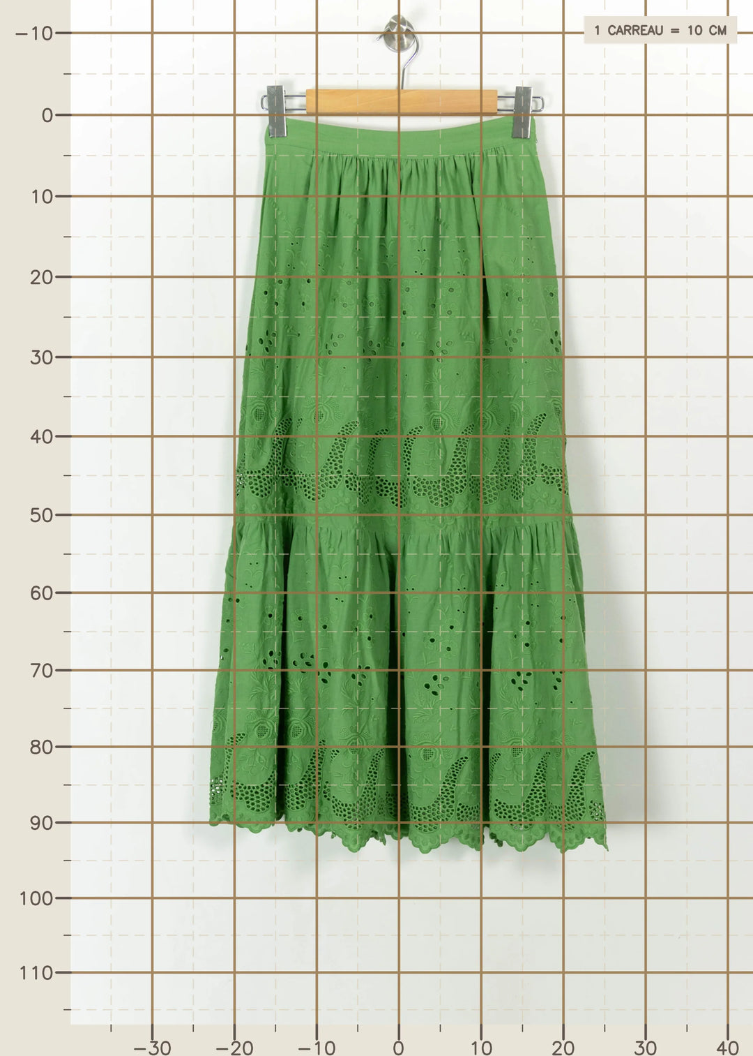 Jupe Longue Verte - Taille S/36 de la marque Petite Mendigote | PARAD113404 - Vendu par Paradigme - Image 4