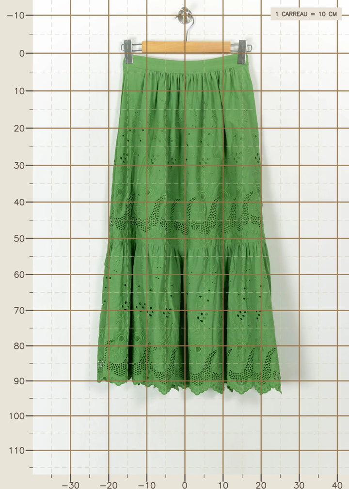 Jupe Longue Verte - Taille S/36 de la marque Petite Mendigote | PARAD113404 - Vendu par Paradigme - Image 4