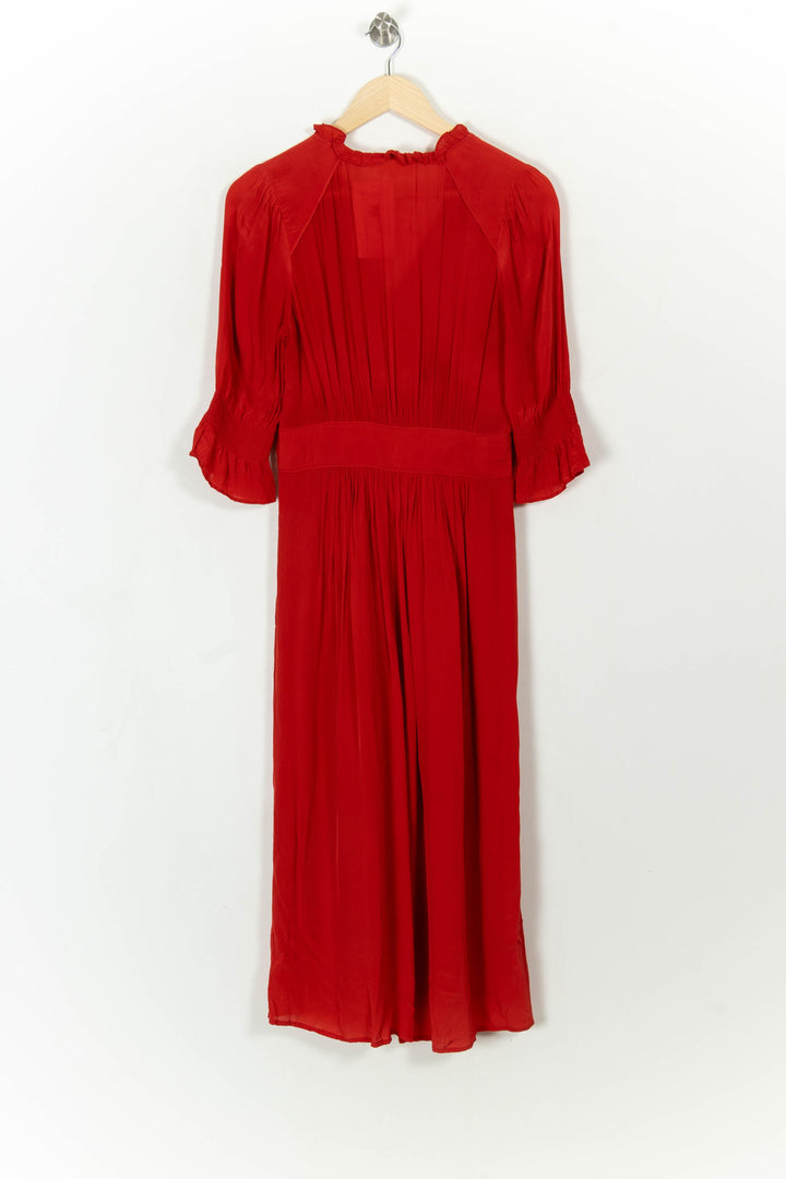 Robe Longue Rouge - Taille S/36 de la marque ba&amp;sh | PARAD113405 - Vendu par Paradigme - Image 5