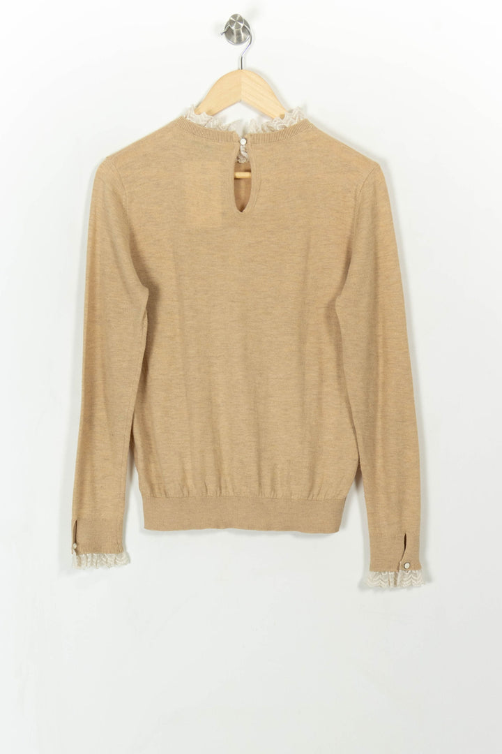 Pull Beige et Blanc - Taille S/36 de la marque Laura Laval | PARAD113406 - Vendu par Paradigme - Image 5