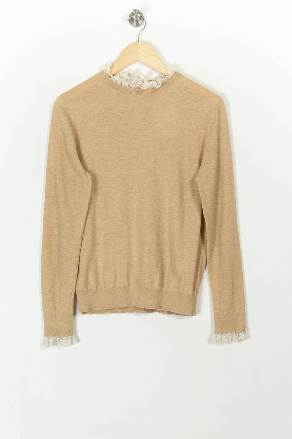 Pull Beige et Blanc - Taille S/36 de la marque Laura Laval | PARAD113406 - Vendu par Paradigme - Image 2