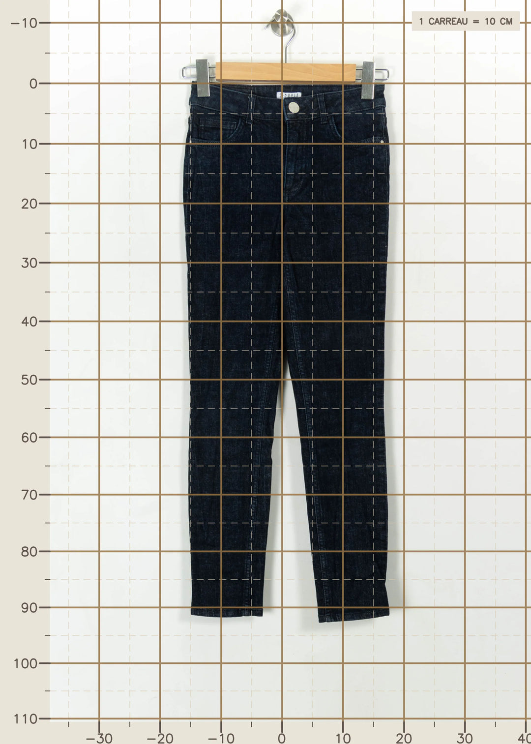 Jean Bleu - Taille XS/34 de la marque Claudie Pierlot | PARAD113409 - Vendu par Paradigme - Image 4