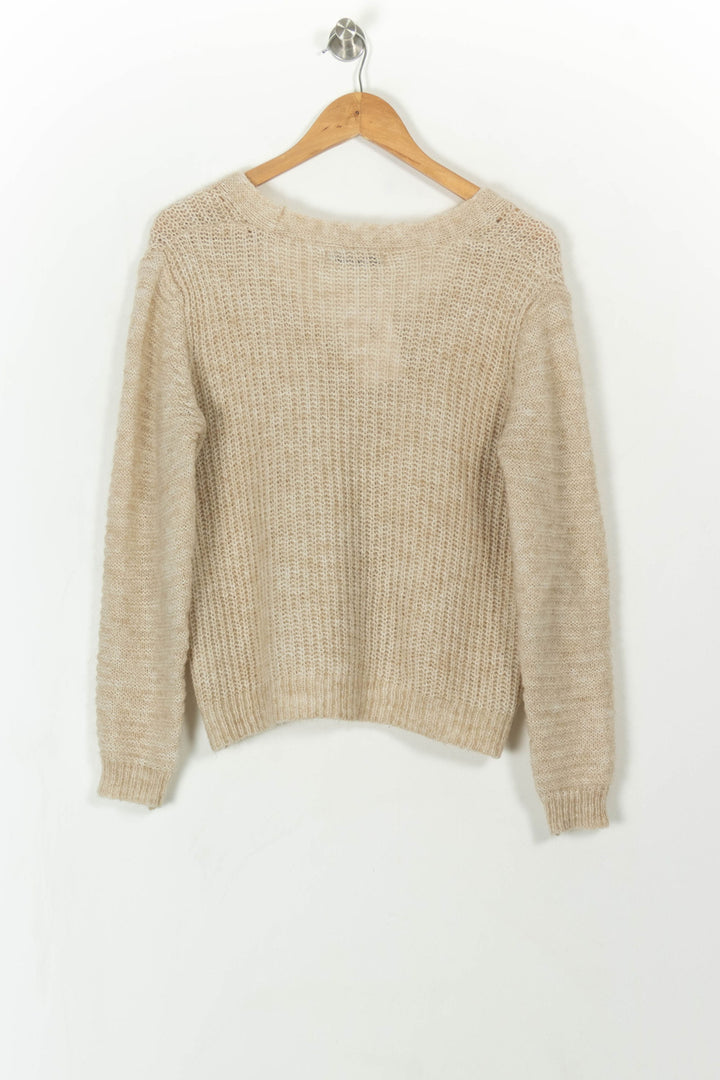 Cardigan Beige - Taille XS/34 de la marque La Fée Maraboutée | PARAD113410 - Vendu par Paradigme - Image 5
