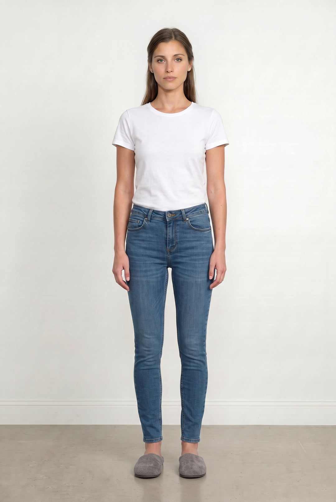 Jean Skinny Bleu - Taille S/36 de la marque La Fée Maraboutée | PARAD113413 - Vendu par Paradigme - Image 1