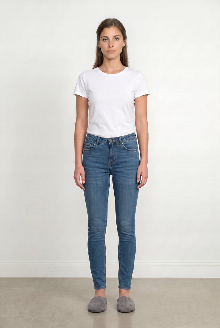 Jean Skinny Bleu - Taille S/36 de la marque La Fée Maraboutée | PARAD113413 - Vendu par Paradigme - Image 1