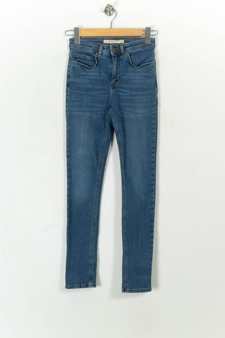 Jean Skinny Bleu - Taille S/36 de la marque La Fée Maraboutée | PARAD113413 - Vendu par Paradigme - Image 2
