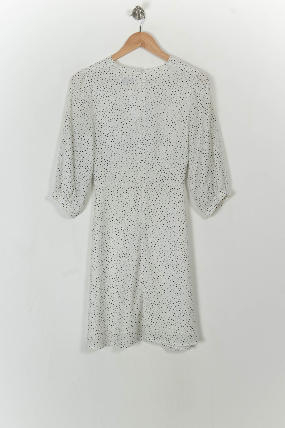 Robe Portefeuille Blanche et Noire - Taille S/36 de la marque Laura Laval | PARAD113414 - Vendu par Paradigme - Image 5