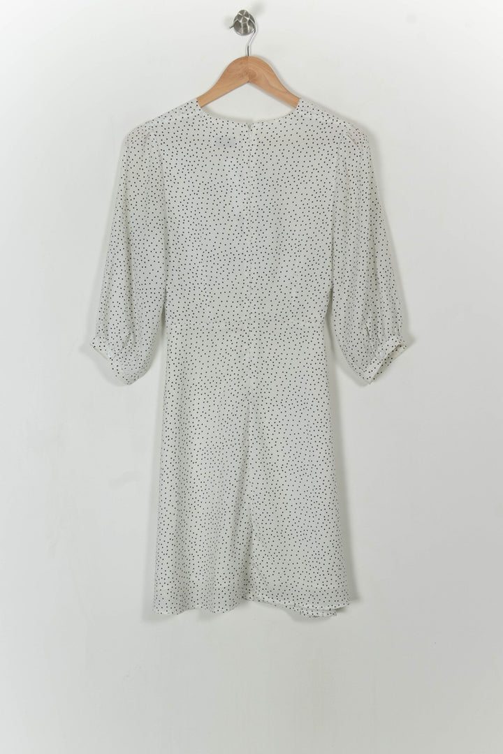 Robe Portefeuille Blanche et Noire - Taille S/36 de la marque Laura Laval | PARAD113414 - Vendu par Paradigme - Image 5