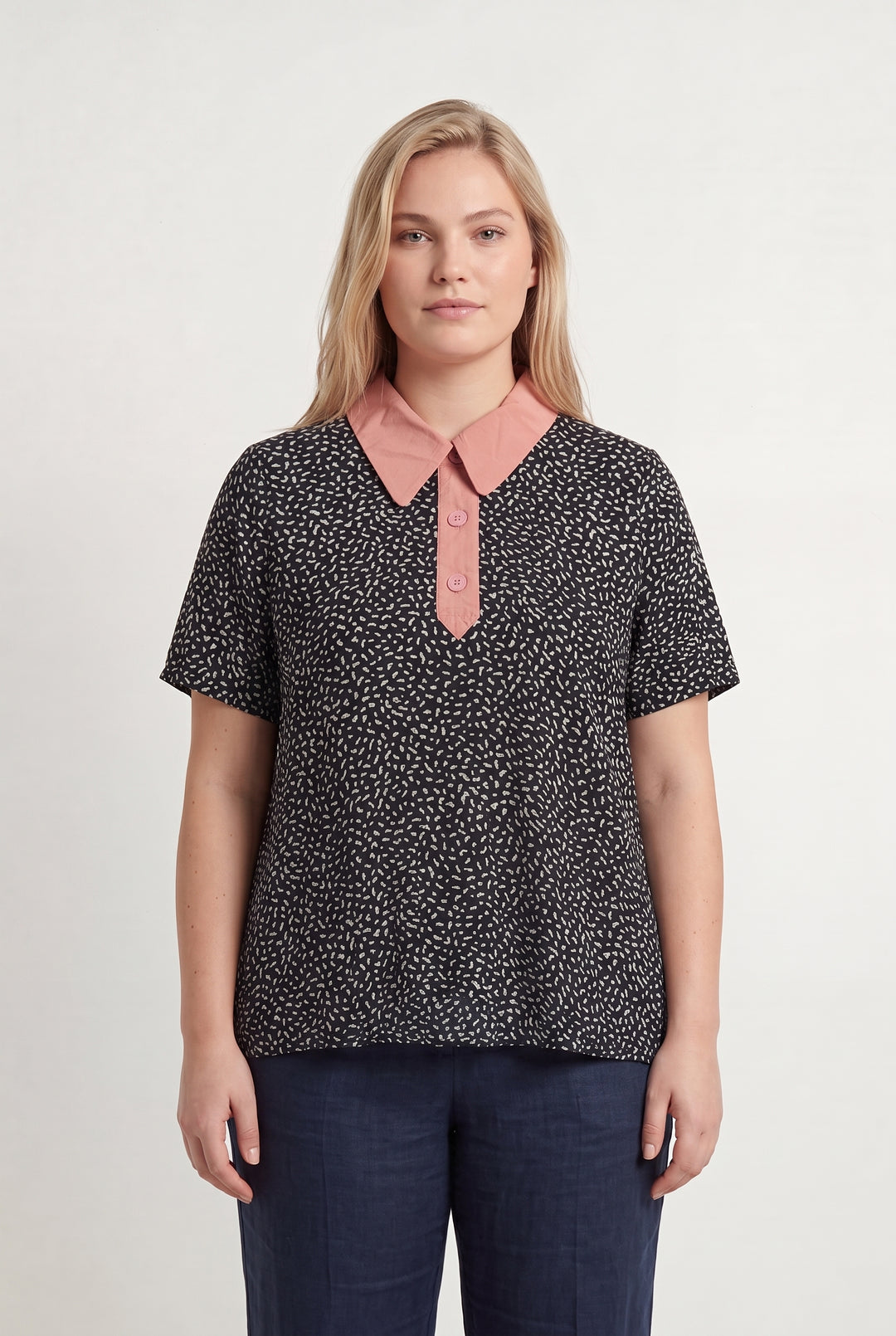 Chemisier Noir et Rose - Taille XL/42 de la marque Make My Lemonade | PARAD113418 - Vendu par Paradigme - Image 1