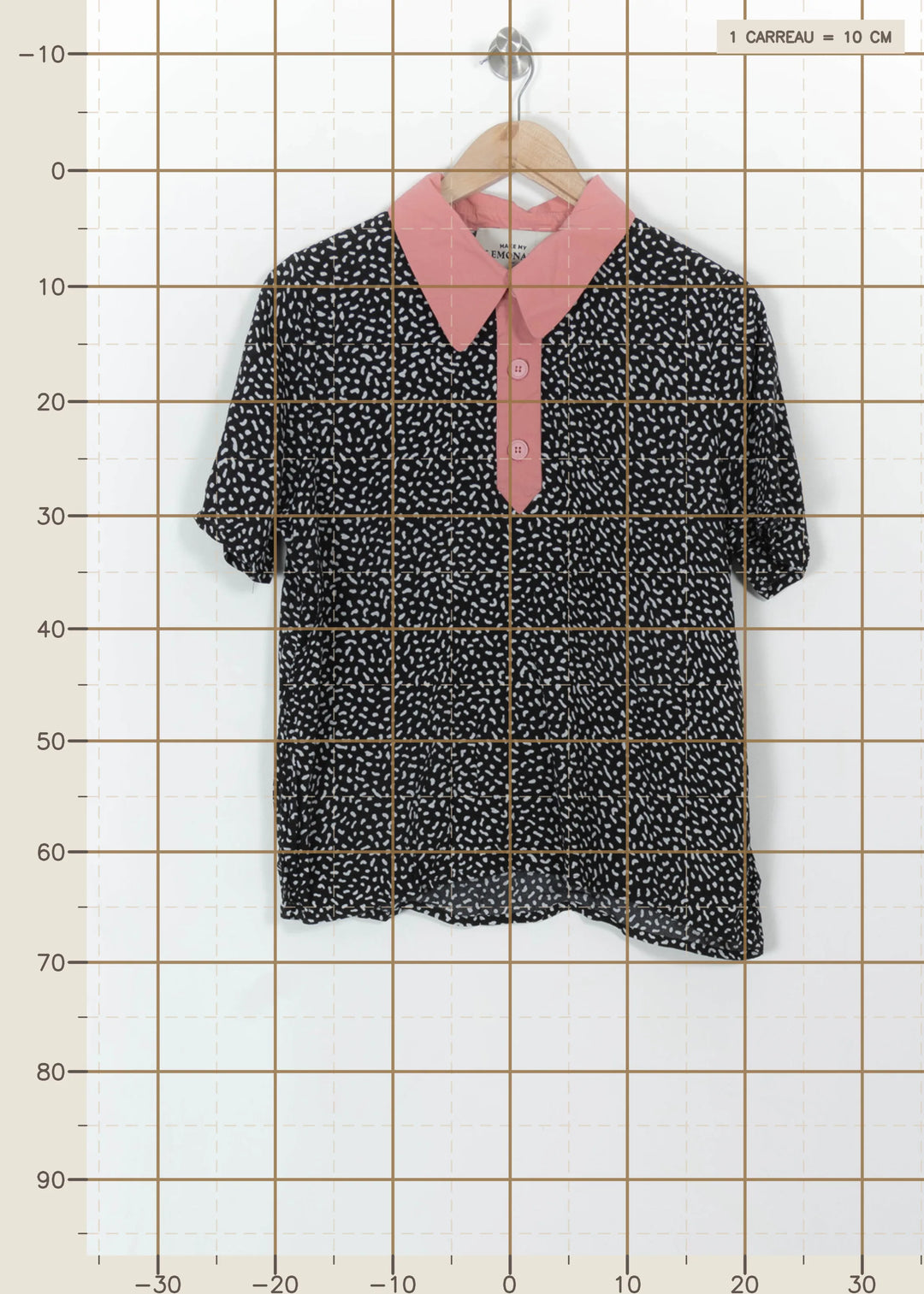 Chemisier Noir et Rose - Taille XL/42 de la marque Make My Lemonade | PARAD113418 - Vendu par Paradigme - Image 4