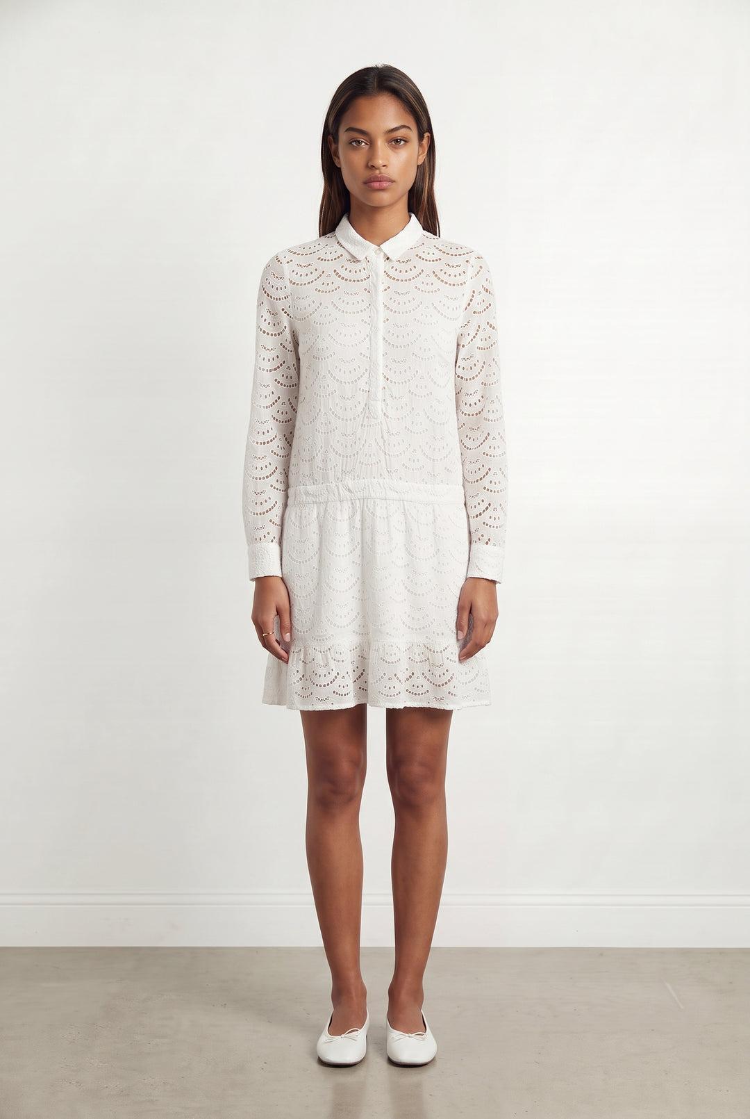 Robe Courte Blanche - Taille XS/34 de la marque ba&amp;sh | PARAD113421 - Vendu par Paradigme - Image 1