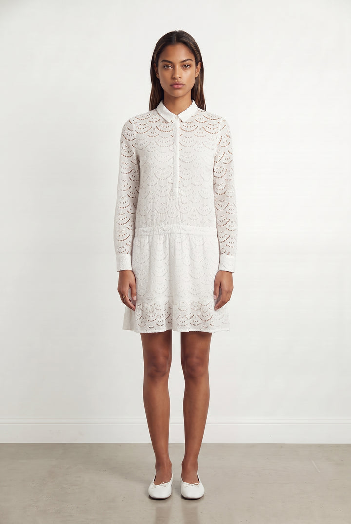 Robe Courte Blanche - Taille XS/34 de la marque ba&amp;sh | PARAD113421 - Vendu par Paradigme - Image 1