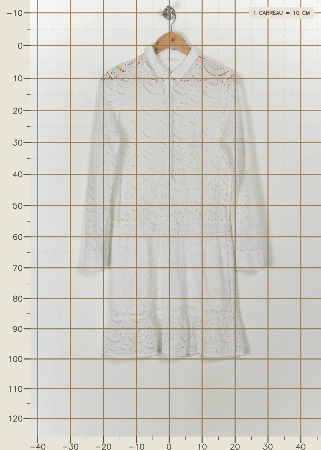 Robe Courte Blanche - Taille XS/34 de la marque ba&amp;sh | PARAD113421 - Vendu par Paradigme - Image 4