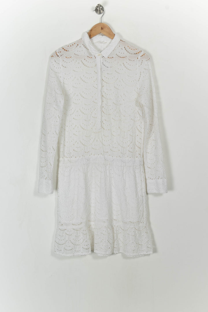 Robe Courte Blanche - Taille XS/34 de la marque ba&amp;sh | PARAD113421 - Vendu par Paradigme - Image 2