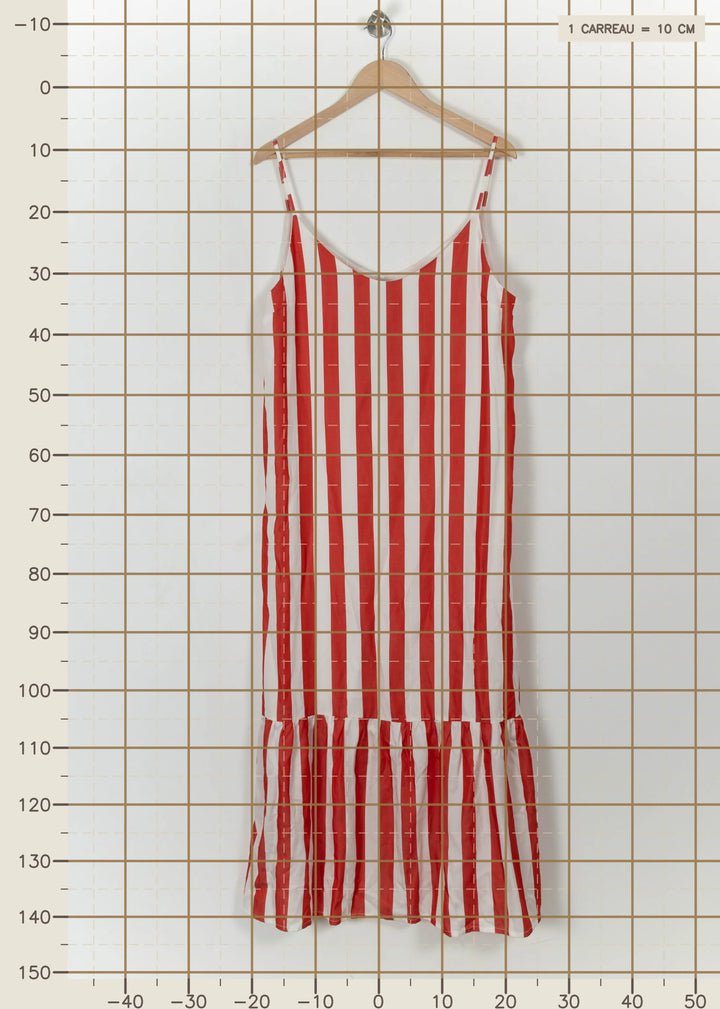 Robe Longue Rouge et Blanche - Taille XXL/44 de la marque Modetrotter | PARAD113429 - Vendu par Paradigme - Image 4